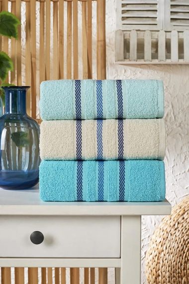 Lia Soft Border Series 3 Towel Set 50x85