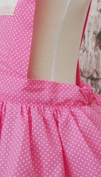 Pembe Puantiyeli Kız Çocuk Tütü Elbise Bandana Takım 1-8 Yaş - fotoğraf 4
