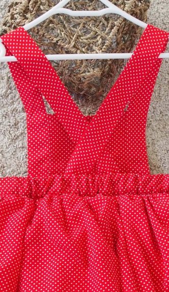 Kırmızı Puantiyeli Kız Çocuk Tütü Elbise Bandana Takım - fotoğraf 4