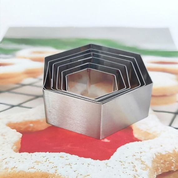 Narkalıp Hexagonal Cookie Mold 6 Pcs