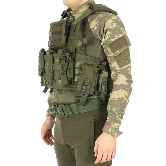 Khaki Green Tactical Assault Vest - photo 1