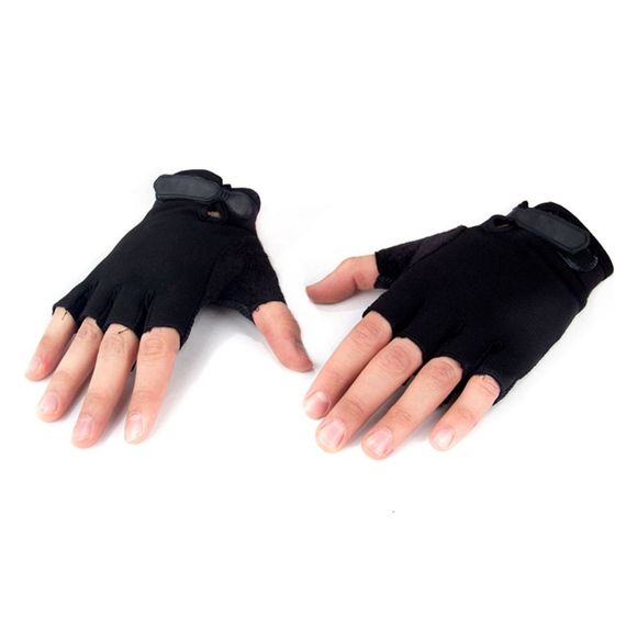 Half Finger Tactical Gloves Black - photo 1