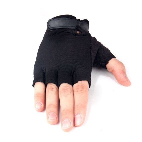 Half Finger Tactical Gloves Black - photo 3