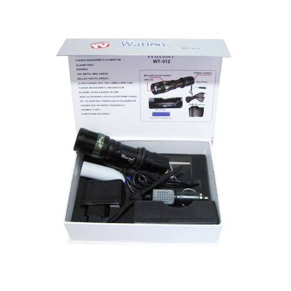 Auto Rechargeable Flashlight with Watton Zoom WT-012 - photo 5