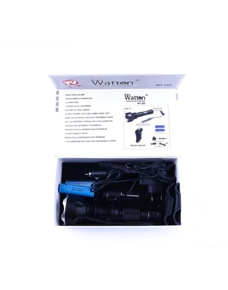 Watton 600 Lumens Original Tx6 Rechargeable Special Tactical Hunting Flashlight Wt-253 - photo 3