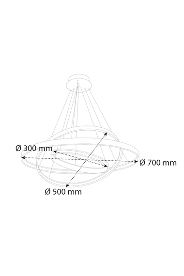 Круглый декоративный линейный светильник Variolux 3000k(дневной свет) VR420