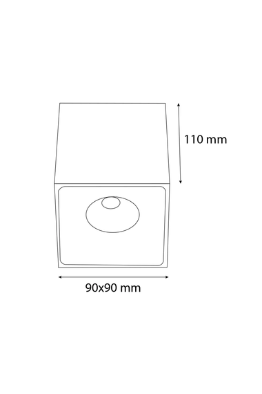 Variolux Surface Mounted Led Luminaire 3000k(daylight) 8w VR284B