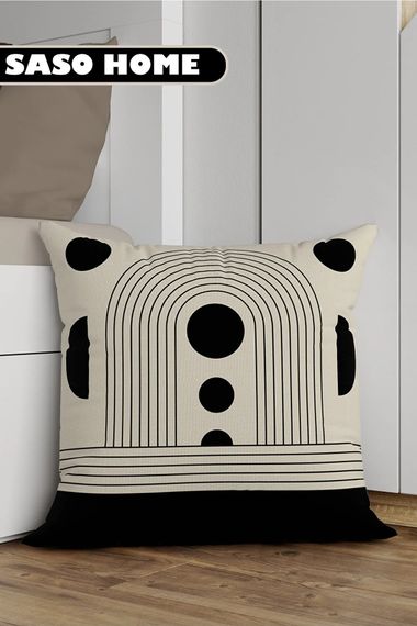 Light Lines And Geometric Objects Patterned 4-Piece Decorative Gift Pillow - Pillow Case - photo 5