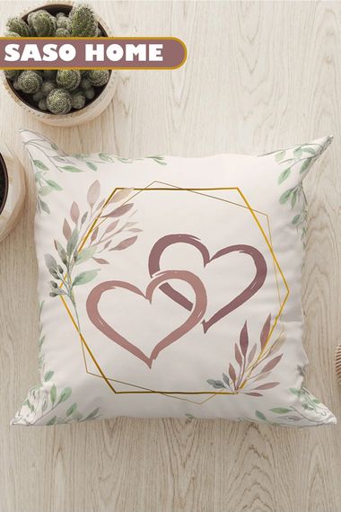 Letter Cushion Cover - Heart - Love Combine - Letter Decorative Pillow Cover - Pillow Case - photo 1