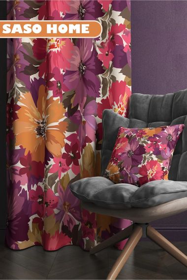 Доброе утро, весенние цветы - декоративная подарочная подушка с рисунком фиолетовых цветов - наволочка