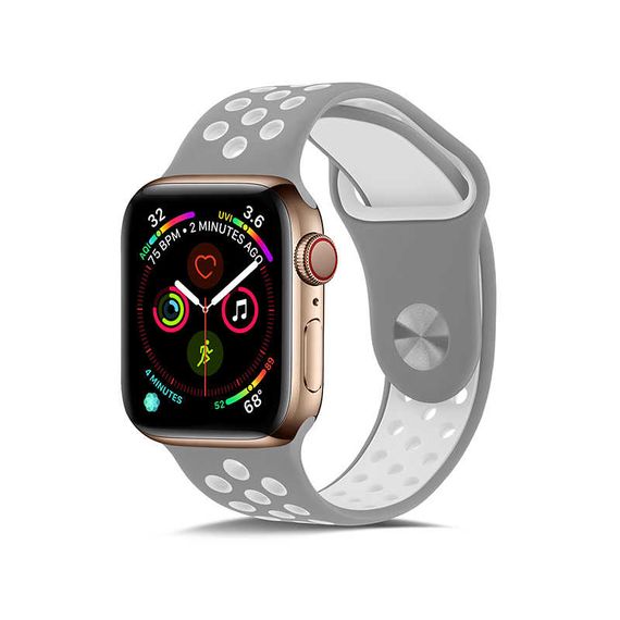 42MM SİLİKON KORDON APPLE WATCH SERİ 2/3/4/5/6 AKILLI SAAT AKSESUARI (DELİKLİ ŞIK TASARIM)