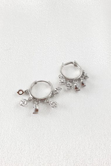 Silver Stone Shakira Earrings