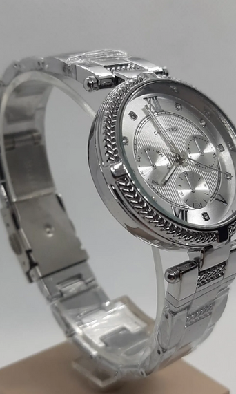 Срібний жіночий наручний годинник Choppers Saturn