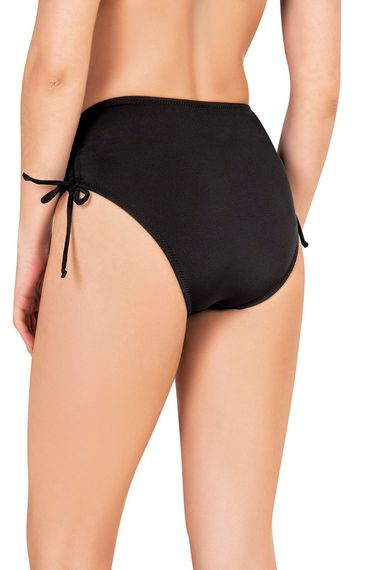 Endeep Women's High Waist Side Pleated Drawstring Bikini Bottoms