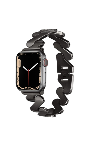 Decent Case for Apple Watch 2/3/4/5/6/7/8/se 38mm 40mm 41mm Compatible Metal Stainless Steel Zigzag Band - photo 1