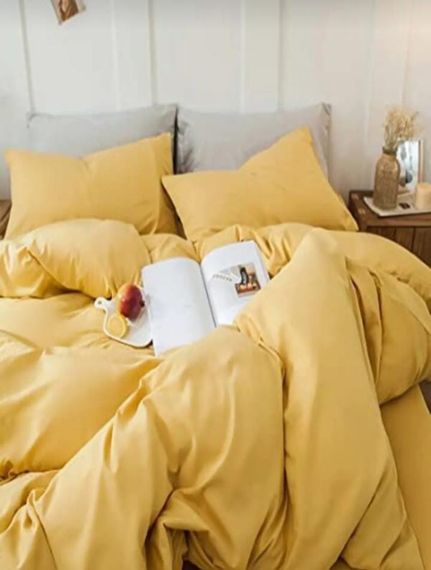 Yellow Color Baby Duvet Cover Set