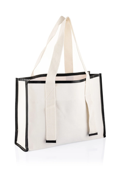 Жіноча полотняна пляжна сумка через плече RELIANCE - біла - фото 1