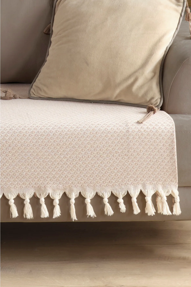 LADYNİL Yıldız Sofa Cover Covering the Seating Area Beige 115x200 - photo 2
