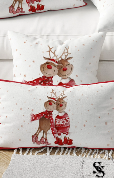 Deer Big Head Deer Series Patterned Digital Printed Cushion Cover - photo 3