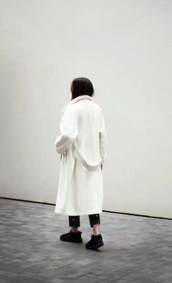 White Oversize Coat - photo 2