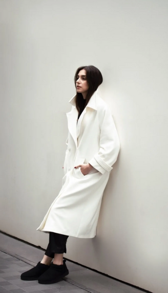 White Oversize Coat - photo 3