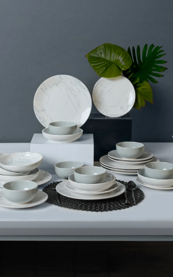 Marble 24 Piece Dinner Set for 6 People - photo 1