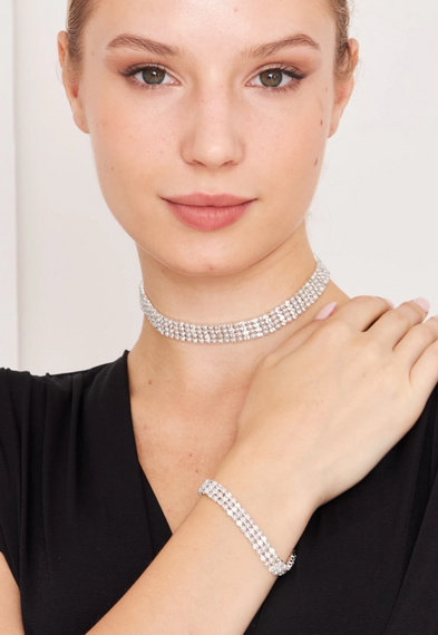 Жіноча модель Blancos з перлами та цирконом, срібне намисто з водним шляхом, намисто, браслет, комбінований набір прикрас - фото 1