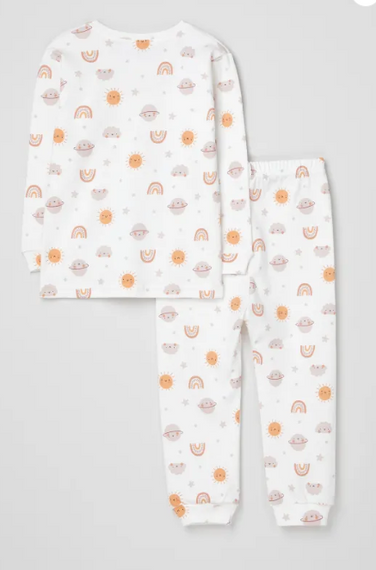 Baby & Kids Long Sleeve Printed Pajama Set - photo 2