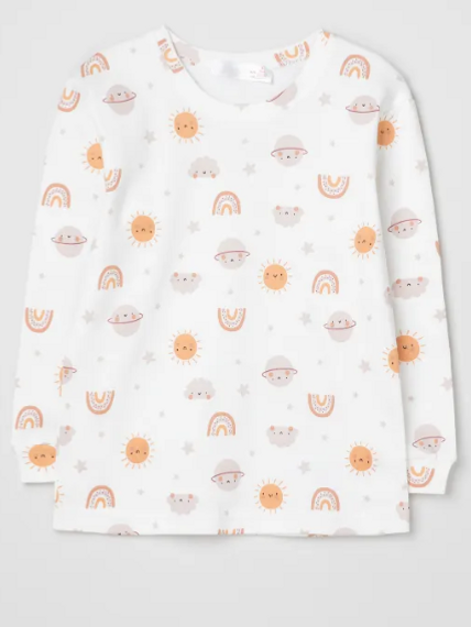 Baby & Kids Long Sleeve Printed Pajama Set - photo 3
