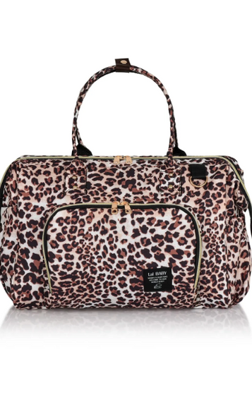 Сумка для багажа Леопардовая сумка для ухода за ребенком для матери и ребенка с плечевым ремнем - фото 1