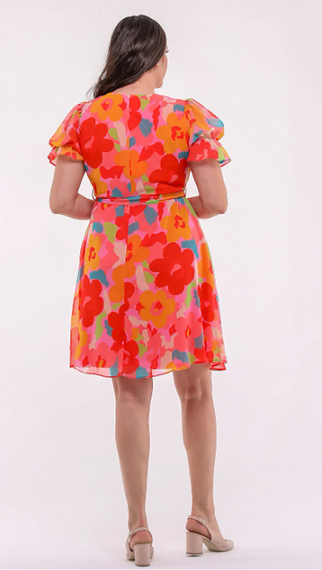 فستان شيفون متعدد الألوان - صورة 4