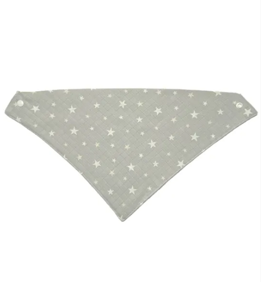 100% Organic Cotton Muslin Fabric Snap Fastener Baby Drool Bib Scarf 10 Pieces