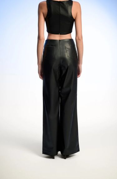 Velvet Black Pants - fotoğraf 3