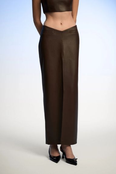 Viola Brown Midi Skirt - صورة 2