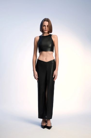 Viola Black Midi Skirt
