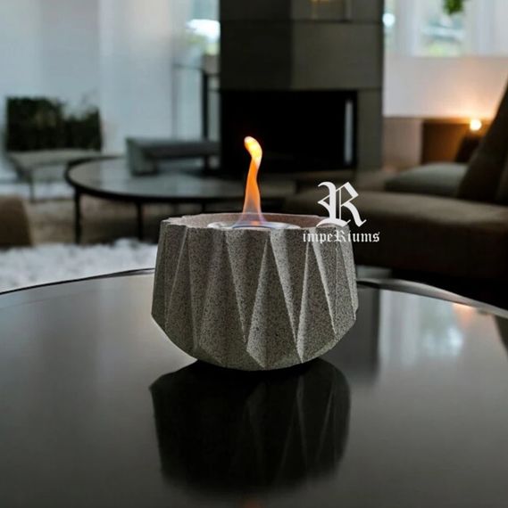 Verta Terrazzo Masaüstü Bioethanol Şömine - fotoğraf 2