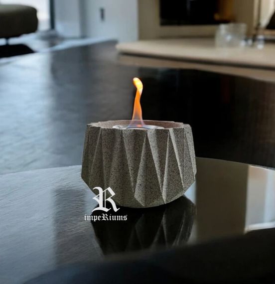 Verta Terrazzo Masaüstü Bioethanol Şömine - fotoğraf 3