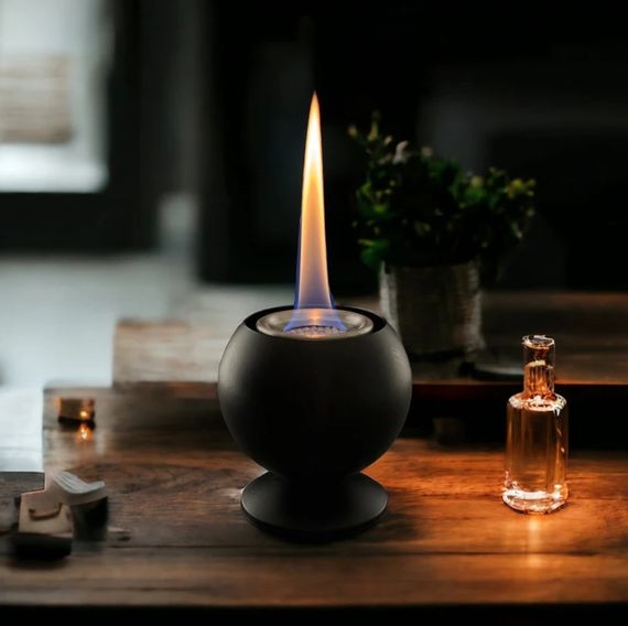 Ateş Kadehi Bioethanol Şömine: Büyülü Atmosferde Isınmanın Keyfi - fotoğraf 1